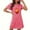 Hot Pink, variant on Generic Womens Nightgowns Cotton Sleepwear Plus Size Sleep Shirt Short Sleeve Nightshirt Cute Print Sleepshirt
