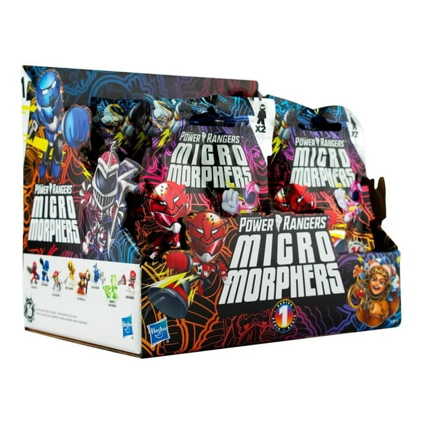 Power Rangers Micro Morphers Caja Con 24 Sobres Serie 1 Power Rangers ...