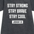 thumbnail image 2 of Instant Message - Stay Strong Brave Cool - Toddler & Youth Girls Fleece Dress, 2 of 5