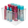 thumbnail image 6 of mDesign Large Plastic Bathroom Vanity Storage Organizer Bin with Handles - Clear, 6 of 8