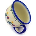 thumbnail image 2 of Polmedia Polish Pottery Spring Flowers Coffee Mug, 2 of 6