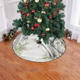 thumbnail image 2 of FMSHPON Bamboo Forest Painting Xmas Christmas Tree Skirt Stand Mat for Holiday Party Decoration Indoor Outdoor 48 inches, 2 of 3