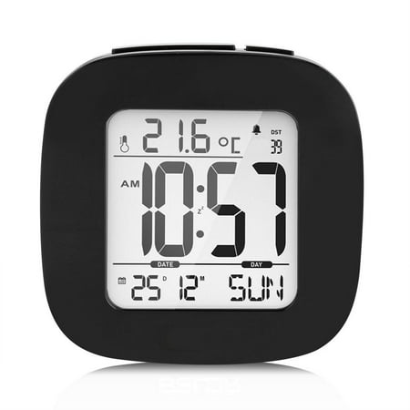 clock digital mini alarm backlight snooze temperature desk calendar table qiilu baldr lcd travel
