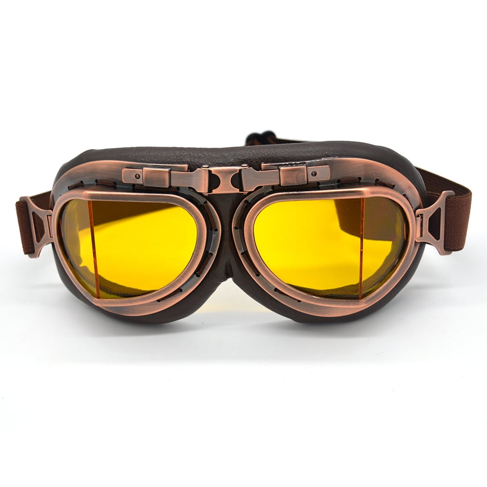 evomosa Motorcyle Goggles Windproof Dustproof Motocross Glasses for Men Women Black Frame Silver Lens 