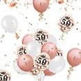 thumbnail image 5 of RV Decoración 50 cumpleaños oro rosa, cartel de feliz cumpleaños, globo de helio números 50 XXL, cortina con flecos de oro rosa, confeti de látex, decoración de números, confeti, niña y mujer oso de fresa Electrónica, 5 of 5