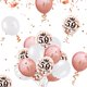 thumbnail image 5 of Decoración 50 cumpleaños oro rosa, cartel de feliz cumpleaños, globo de helio números 50 XXL, cortina con flecos de oro rosa, confeti de látex, decoración de números, confeti, niña y mujer, 5 of 5