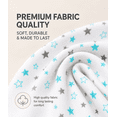 thumbnail image 6 of Bublo Baby Bassinet Sheets, 3-Pack Cotton Fitted Sheets, 33 x 17 x 4 in, 6 of 8