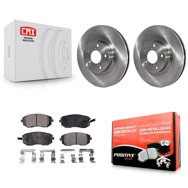 Transit Auto Front Disc Brake Rotors and Semi-Metallic Pads Kit for Car Subaru Impreza Legacy Saab 9-2X K8F-100294