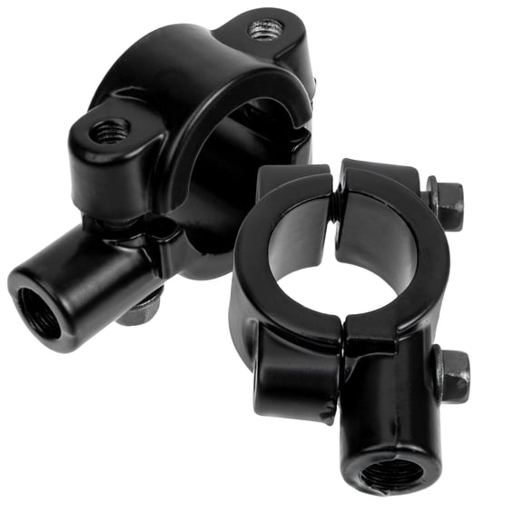 LEORX 2Pcs Black Motorcycle Mirror Mounts for Motorbike and Cycling Bike Accessories