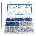 thumbnail image 1 of Kit surtido de tornillos con orificio de bolsillo Jovlalis, 660 piezas, con funda, 1 of 7