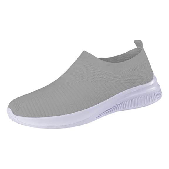 AUDeals Women’s Low Top Platform Sneakers Slip Resistant Nurse Shoes Fashion Gym Jogging Tennis Casual Athletic Shoes (Grey, 9)