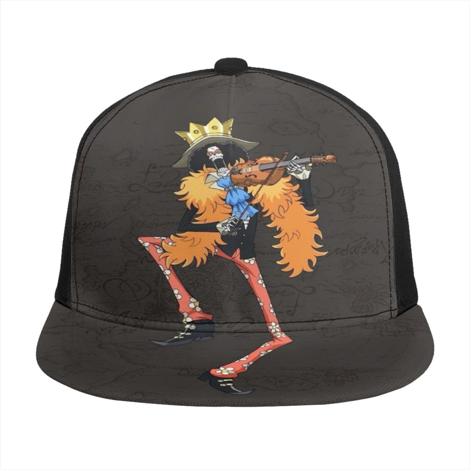 Flat Bill Brim Adjustable Baseball Cap 