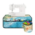 thumbnail image 2 of ZIATUBLE Sea Beach Sewing Machine Carrying Pad for Table Starfish Overlocker Serger Scrap Trim Catcher and Pad Lightweight Sewing Machines Pad with Storage Bag to Store Bobbins, 2 of 5