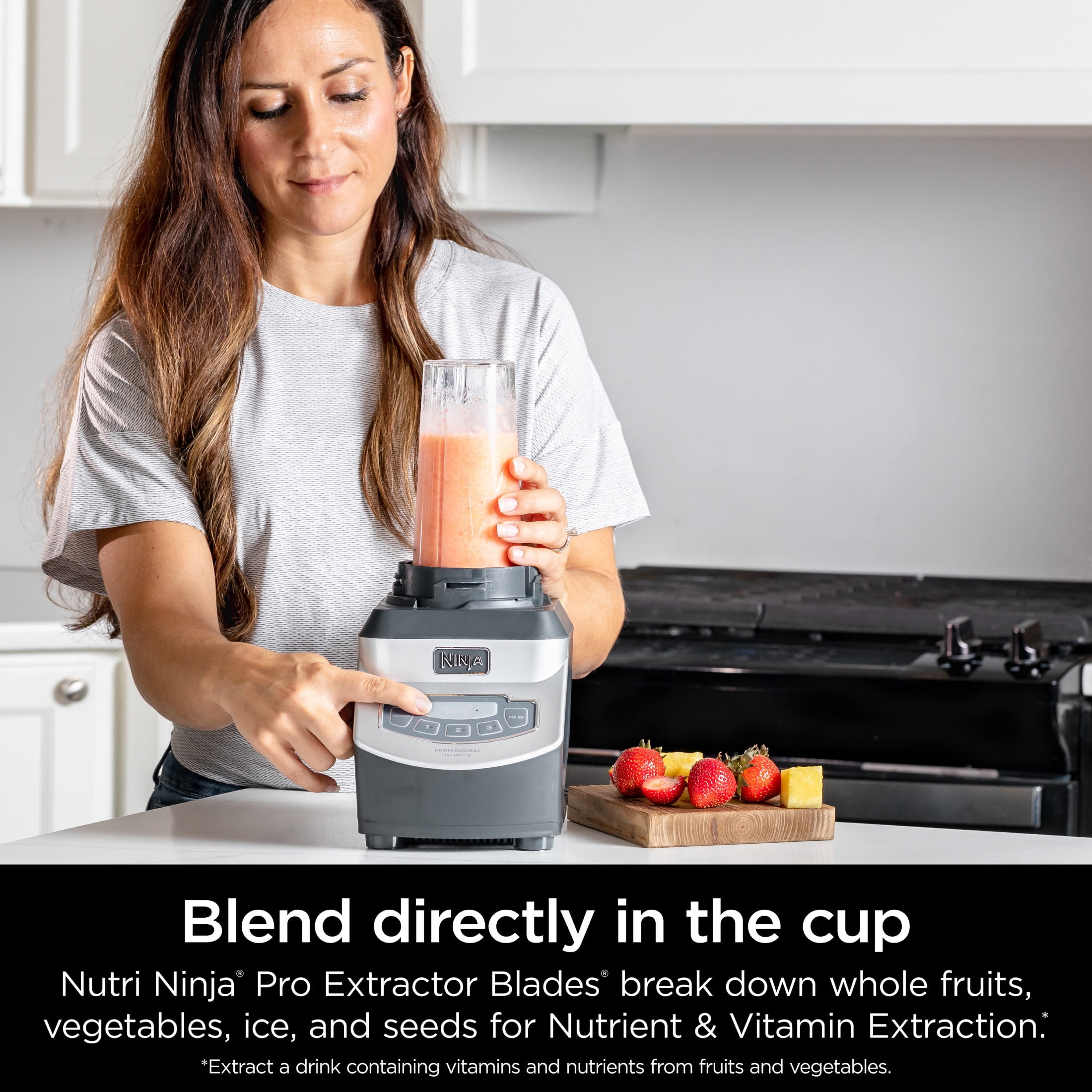 Ninja® Professional Blender & Nutri Ninja® Cups 1100W 72 oz