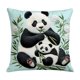 thumbnail image 5 of Funda De Almohada Funda de almohada de panda invernal, cojín decorativo festivo para sofá o cama, 40x40cm, 1 unidad JASKFLY, 5 of 7