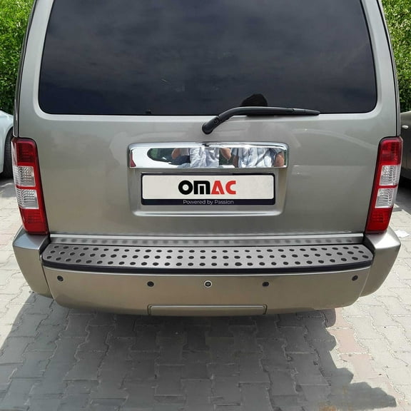 Rear Bumper Sill Cover Guard for Dodge Nitro 2007-2012 Brushed Stainless Steel