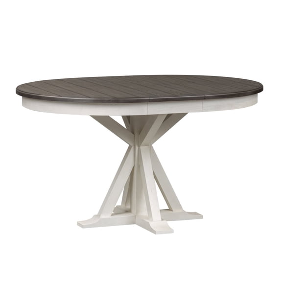 Liberty Furniture Industies, INC 5 Piece Pedestal Table Set in Poplar & Rubberwood Solids w Pine Veneer
