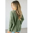 thumbnail image 2 of Women's Green Bay Scalloped Edge Eyelet Knit Batwing Sleeve Cardigan | [ZhiHiMeRi] | L, 2 of 12