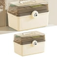 thumbnail image 3 of Home Medicine Storage Box,3 Layers Medicine Storage First Aid Box Medicine Box Rugged and Tough, 3 of 10