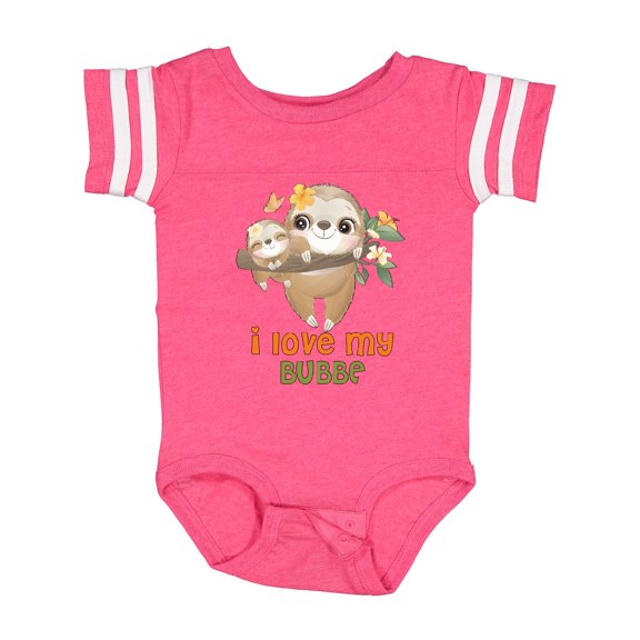 Inktastic I Love My Bubbe Boys or Girls Baby Bodysuit