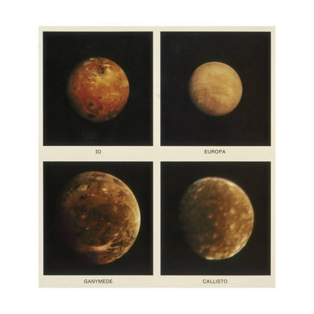 Four Moons of Jupiter. Io, Europa, Ganymede and Callisto, 1979 Print Wall (Best Europa Universalis 4 Mods)