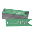 thumbnail image 1 of Inkdotpot Real Silver Foil Made With Love Text Tags Favor Hang Paper Tags 50 Pieces, 1 of 6
