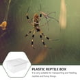 thumbnail image 3 of HEANUJJ 1Set Rectangular Reptile Box for Transporting and Breeding with PP Material White 10.2X5.9X4.3in, 3 of 7