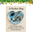 thumbnail image 3 of Sports-Themed Pocket Hug, Football Golf Tennis Soccer Baseball Heart-Sport-Themed Pocket Hug Collection Encouragement Present with Inspirational Gift Cards, Emotional Support(Basketball), 3 of 9