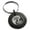 Black, variant on Stainless Steel Tree of Life Yin Yang Engraved Small Medallion Circle Charm Keychain Keyring