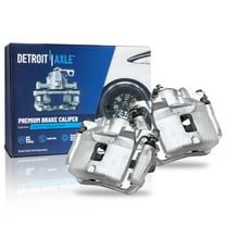 Detroit Axle - Front Brake Calipers w/Brackets Replacement for Chevrolet Cobalt Pontiac G5 Pursuit Saturn Ion - 2pc Set