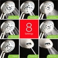 thumbnail image 6 of High Pressure 48-Setting Rain & Handheld Shower Head Combo with Anti-Clog Nozzles and 6ft Hose, 6 of 8