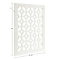 thumbnail image 5 of Kate and Laurel Latonia Coastal Wall Art Plaque, 24 x 32, White, Repeating Pattern Wooden Art Plaque with Light Distressing, 5 of 7