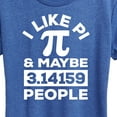 thumbnail image 3 of Instant Message - I Like Pi - Women's Short Sleeve Graphic T-Shirt, 3 of 6