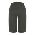 thumbnail image 7 of Hueook Capris Pants for Women Pants Casual Women Solid Color Elastic Waist Sports Casual Capris Pants with Side Pockets Dark Gray S, 7 of 7