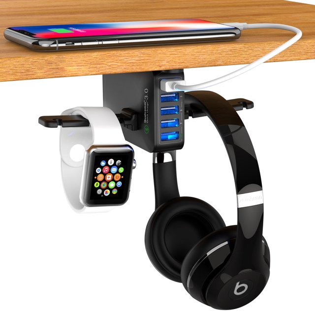 Xihbxyly Ofertas Del Prime Day Liquidación Solo Por Hoy Cargador de Pie Cargador Usb Cargador Debajo de La Mesa Cargador de Pie para Auriculares Cargador de Pie