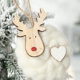 thumbnail image 4 of Adornos navideños Adorno para árbol de Navidad hecho de madera Adecuado para colgar muñecos de nieve de edad avanzada en habitaciones Salas de estar Exhibición Decoración para árbol de Navidad Decorac, 4 of 6
