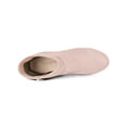 thumbnail image 5 of BLISSFUL STEP Women's Ankle Boots Faux Suede Chunky Heel Side Zipper Slouch Shaft Boots Dust Pink 9.5, 5 of 8