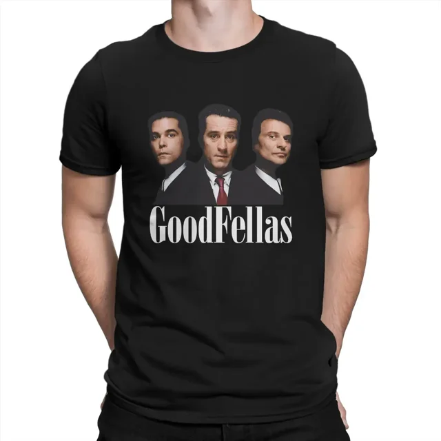Camiseta de algodón divertida de manga corta con cuello redondo para hombre, camiseta Good Fellas, talla 4XL y 5XL, estilo harajuku