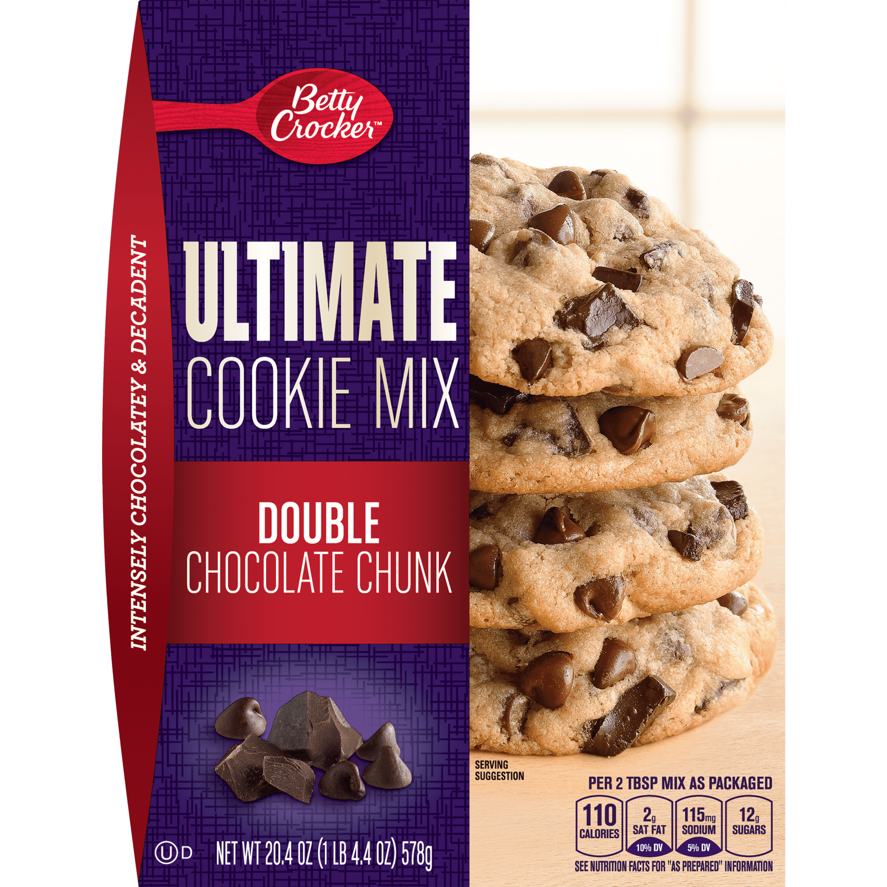 Betty Crocker Ultimate Double Chocolate Chunk - Walmart.com