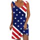 thumbnail image 1 of Vestido de Verano para Mujeres sin Mangas Estilo de Bolsillo con Cuello en V, Color Sólido Y Cómodo Vestido de Verano Casual, 1 of 5