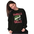 thumbnail image 3 of Fisherman Life Thrills and Gills Unisex Plus Size Sweatshirt Brisco Brands 5X, 3 of 6