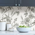 thumbnail image 4 of NuWallpaper Charcoal Longwood Vinyl Peel And Stick Wallpaper, 216-in by 20.5-in, 30.75 sq. ft., 4 of 4
