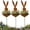 3 Pcs, variant on DAMAI Easter Vintage Metal Rabbit Shaped Planter Garden Stake, Rusty Rustic Patina Finish Bunny Decor for Small Flowers, Yard, Lawn & Spring Outdoor Displays