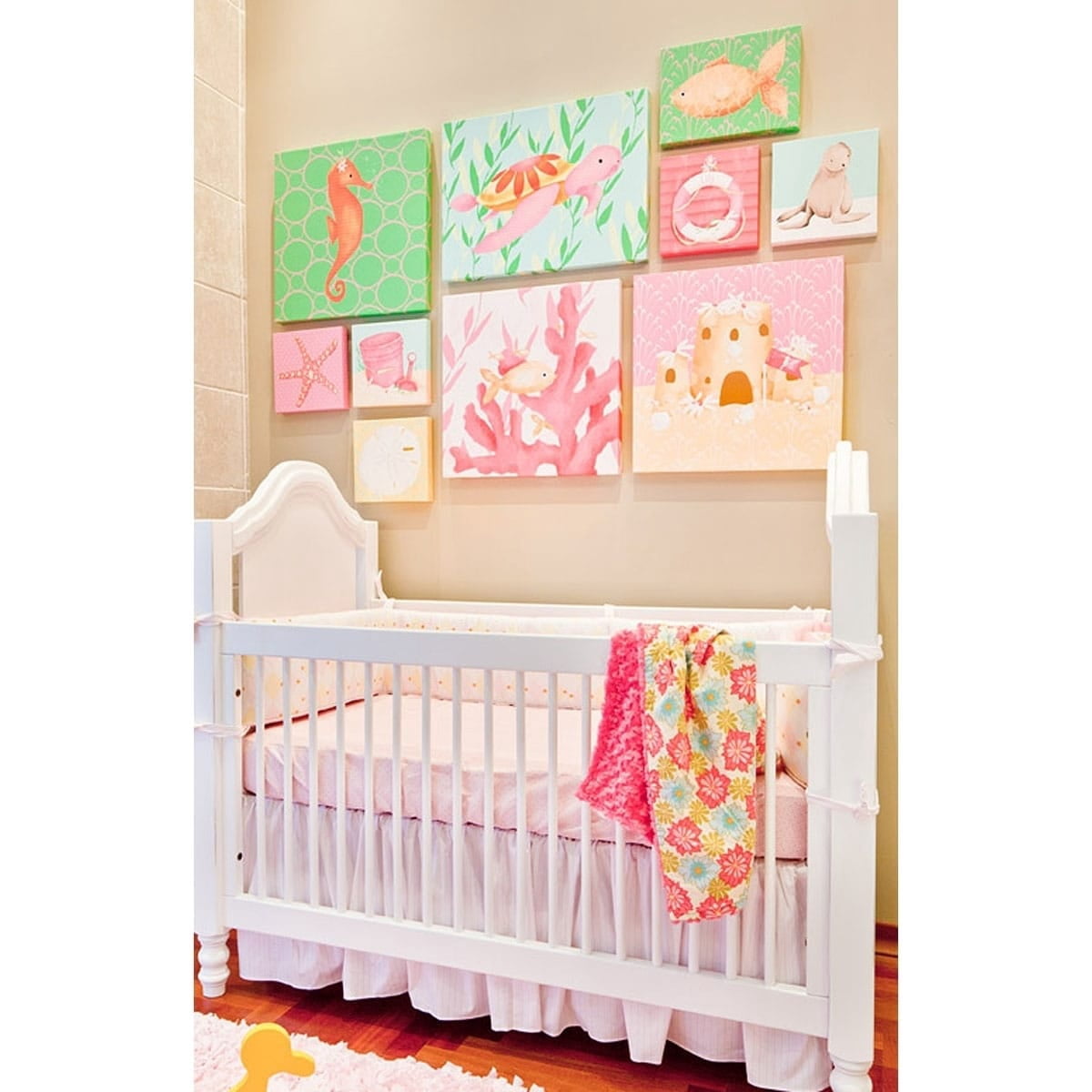 Oopsy Daisy's Penelope the Seahorse Canvas Wall Art, Size 10x10