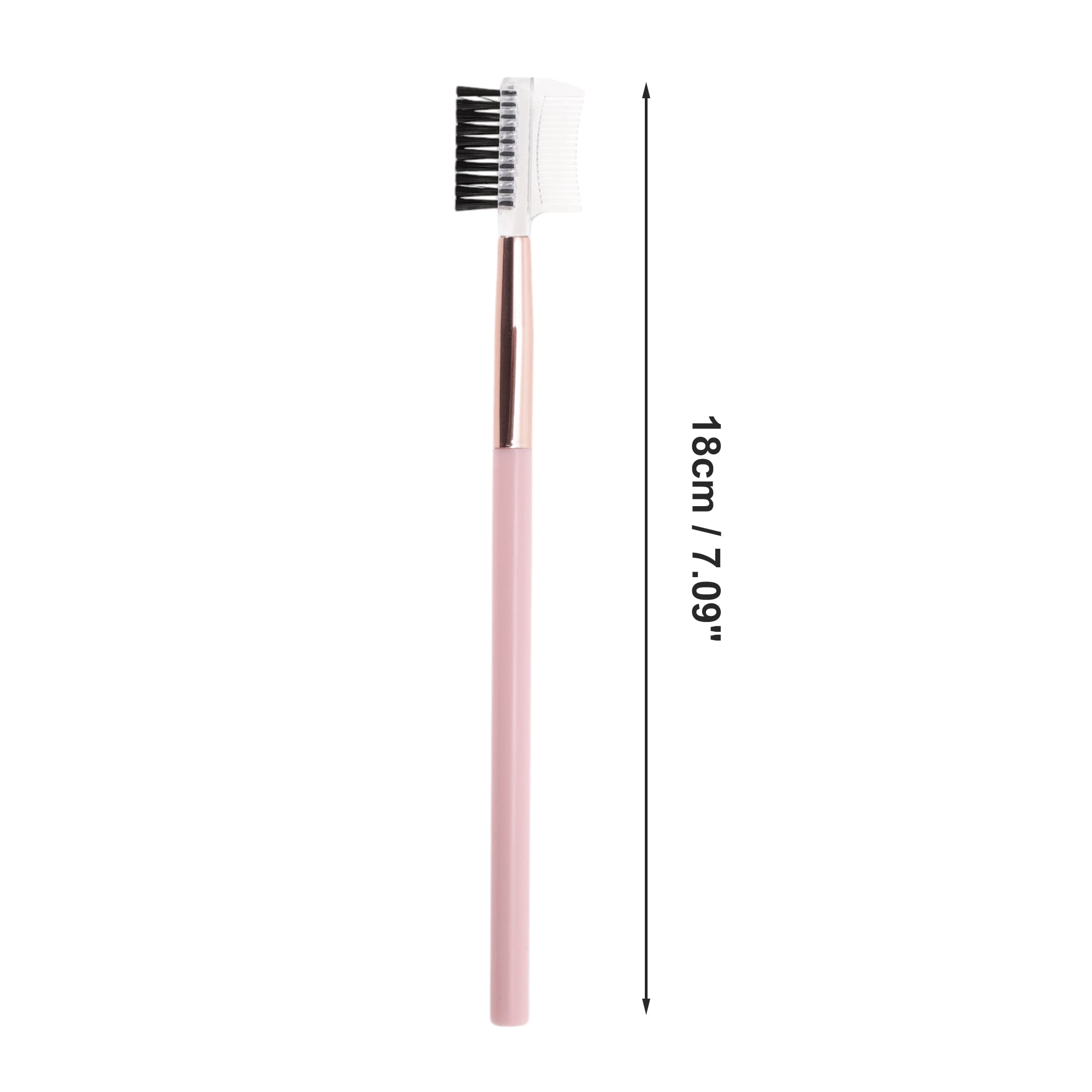 Unique Bargains 1 Pc Durable Eyebrow Brush Pink