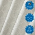 thumbnail image 3 of Mainstays Jacquard Blackout Panel Pair, Set of 2 Curtains, Grey Lattice, 37" W x 63" L, 3 of 8