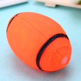 thumbnail image 4 of Juguete con sonido para perros chirriadores para perros juguete chirriante para perros juguete para masticar pelota (Rugby) Sywqhk Libre de BPA, 4 of 9