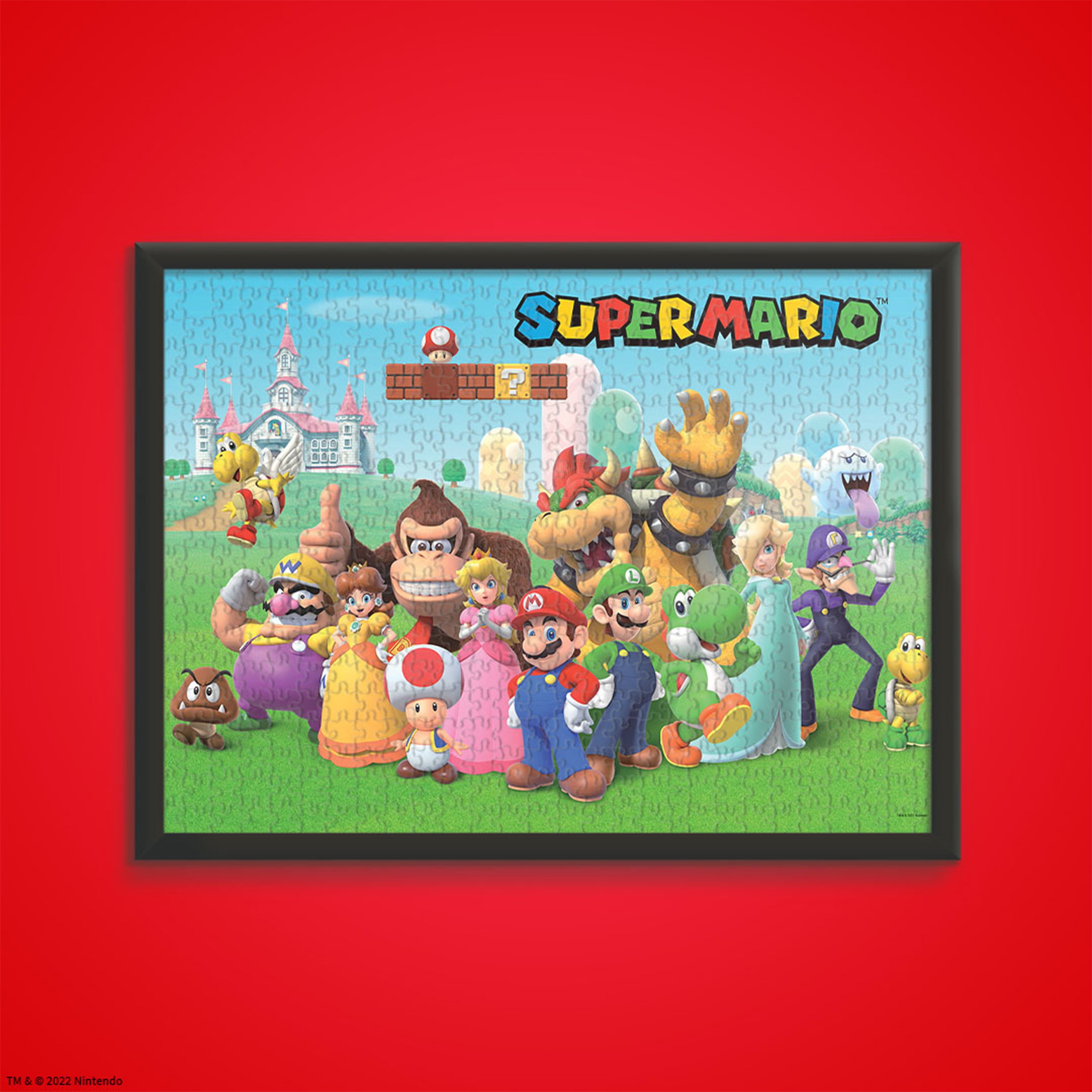 Super Mario "Mushroom Kingdom" 1,000 Piece Jigsaw Puzzle, by Usaopoly