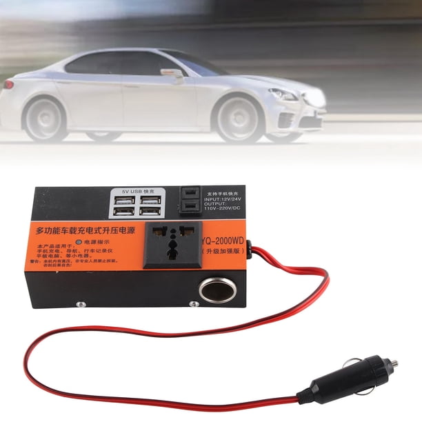 FUENTE DE ALIMENTACIÓN DEL INVERSOR, Alta Eficiencia de 12 V 24V A 220V TUPO Universal Del Convertidor de Carga para Camiones SUVS