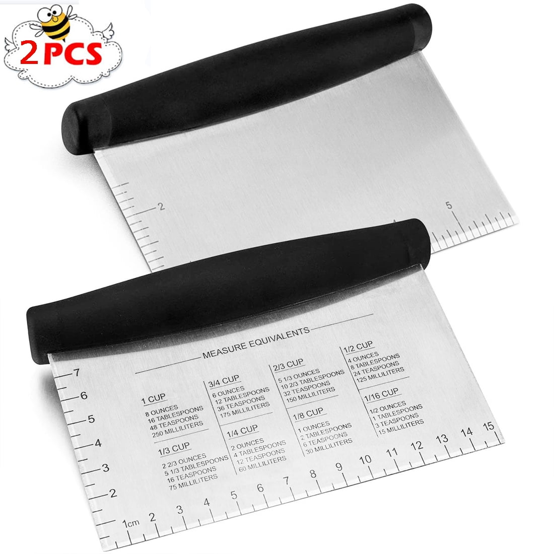 SUTENG Spring Chef Stainless Steel Pastry Scraper/Bench Scraper Chopper